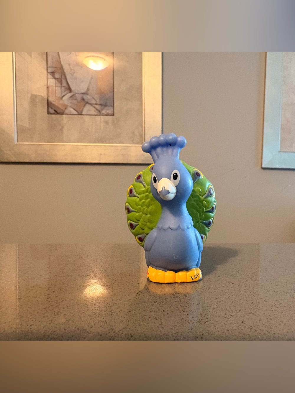 Fisher Price Little People Noah's Ark Zoo animal peacock bird 2002